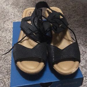 Spring Step Black Sandals size 39